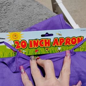 Kids Purple dragonflie Apron